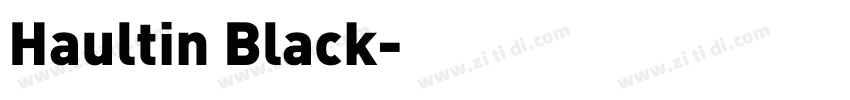 Haultin Black字体转换